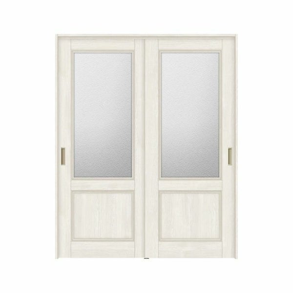 オーダーサイズ リクシル ラシッサＳ 可動間仕切り 上吊方式 引違い戸2枚建 ASMHH-LGY ノンケーシング枠 W1092～1992mm×Ｈ1750～2425mm