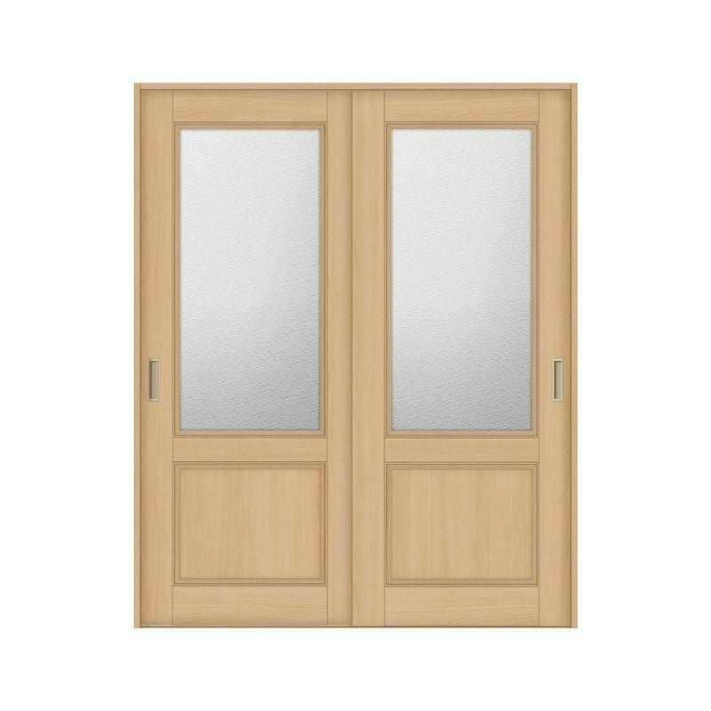 オーダーサイズ リクシル ラシッサＳ 可動間仕切り 上吊方式 引違い戸2枚建 ASMHH-LGY ケーシング付枠 W1092～1992mm×Ｈ1750～2425mm