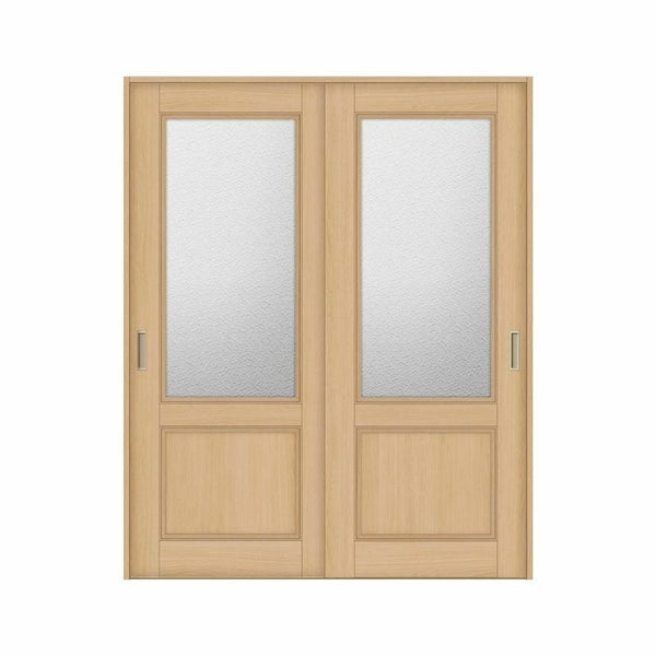 オーダーサイズ リクシル ラシッサＳ 可動間仕切り 上吊方式 引違い戸2枚建 ASMHH-LGY ケーシング付枠 W1092～1992mm×Ｈ1750～2425mm