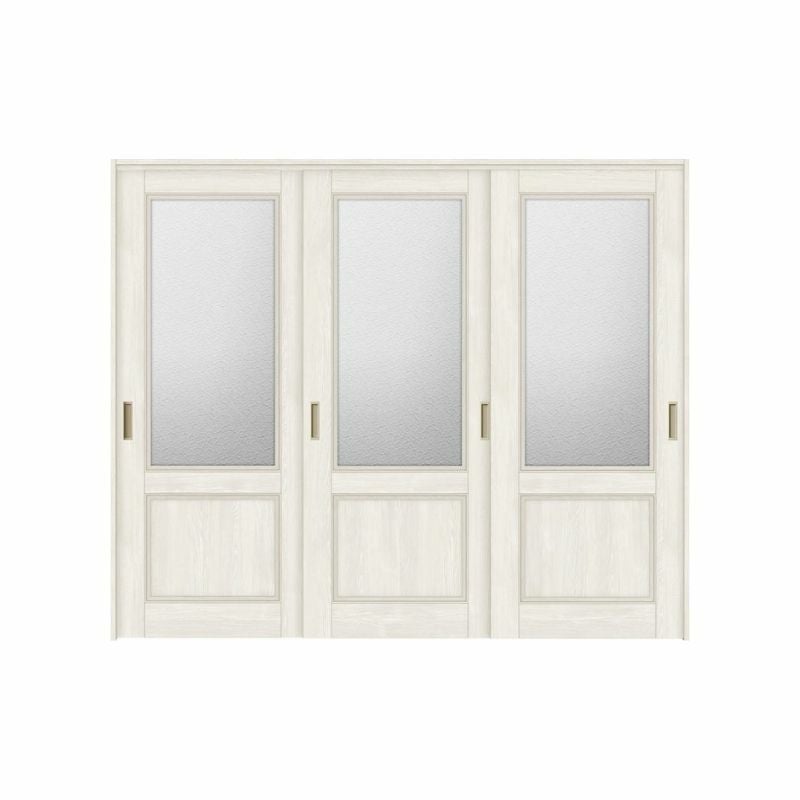 オーダーサイズ リクシル ラシッサＳ 可動間仕切り 上吊方式 引違い戸3枚建 ASMHT-LGY ノンケーシング枠 W1604～2954mm×Ｈ1750～2425mm