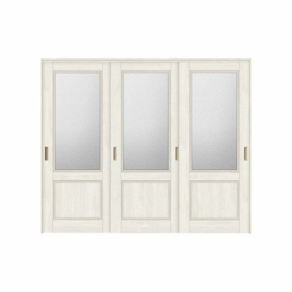 オーダーサイズ リクシル ラシッサＳ 可動間仕切り 上吊方式 引違い戸3枚建 ASMHT-LGY ノンケーシング枠 W1604～2954mm×Ｈ1750～2425mm