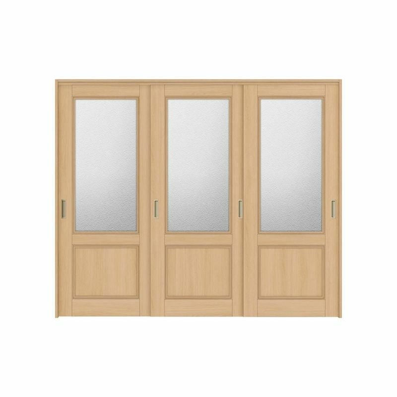 オーダーサイズ リクシル ラシッサＳ 可動間仕切り 上吊方式 引違い戸3枚建 ASMHT-LGY ケーシング付枠 W1604～2954mm×Ｈ1750～2425mm