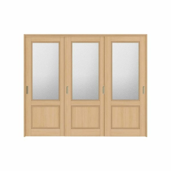 オーダーサイズ リクシル ラシッサＳ 可動間仕切り 上吊方式 引違い戸3枚建 ASMHT-LGY ケーシング付枠 W1604～2954mm×Ｈ1750～2425mm