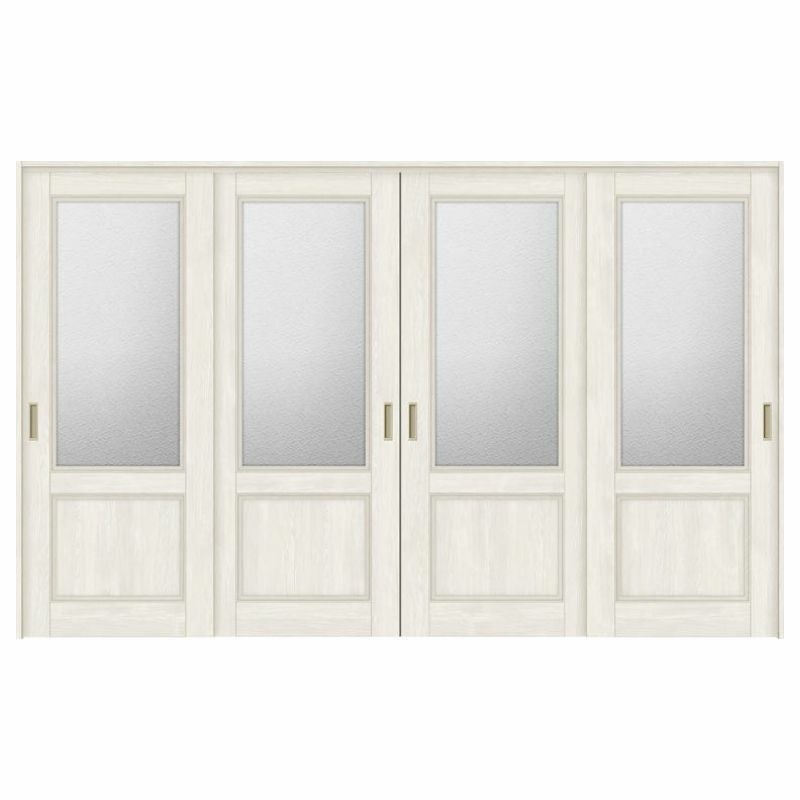 オーダーサイズ リクシル ラシッサＳ 可動間仕切り 上吊方式 引違い戸4枚建 ASMHF-LGY ノンケーシング枠 W2149～3949mm×Ｈ1750～2425mm