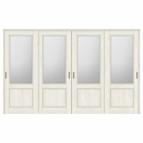 オーダーサイズ リクシル ラシッサＳ 可動間仕切り 上吊方式 引違い戸4枚建 ASMHF-LGY ノンケーシング枠 W2149～3949mm×Ｈ1750～2425mm