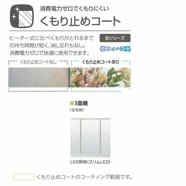 洗面台 LIXIL/INAX Crevi クレヴィ 奥行500タイプ ミラーキャビネット