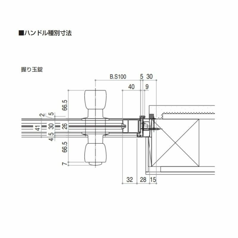 玄関ドア 勝手口 2HD 65018 W650×H1840mm 框ドアタイプ 握り玉錠仕様