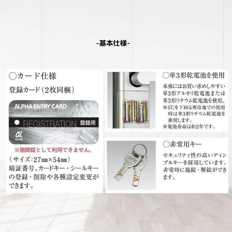 アパート用玄関ドア レガーロ R13型 W785×H1920/2000mm 電気錠 断熱仕様D2/D3/D4 非防火仕様 ランマ無 YKK YKKap 集合住宅用ドア おしゃれ 防犯 リフォーム 7枚目