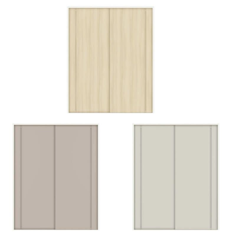 【オーダーサイズ 】室内引戸 Vレール方式 リクシル ラシッサD キナリモダン 引違い戸2枚建 AKHH-LBA ケーシング付枠 W1188～1992mm×H1728～2425mm DIY