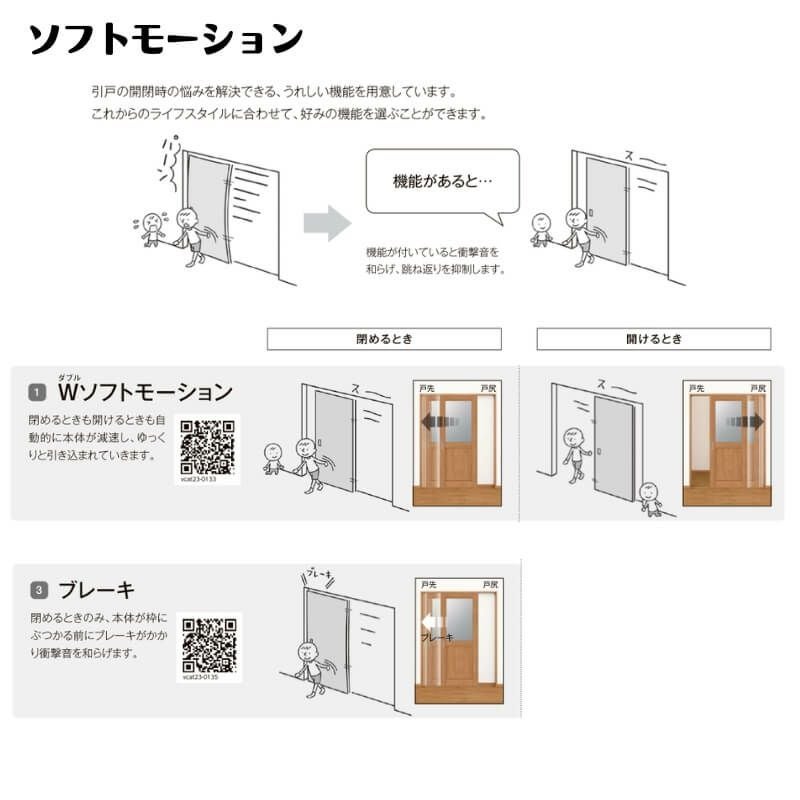 【オーダーサイズ 】室内引戸 上吊 リクシル ラシッサD キナリモダン 引違い戸2枚建 AKUH-LAA ケーシング付枠 W912(Ｗ1092)～1992mm×Ｈ650(Ｈ1750)～2425mm 8枚目
