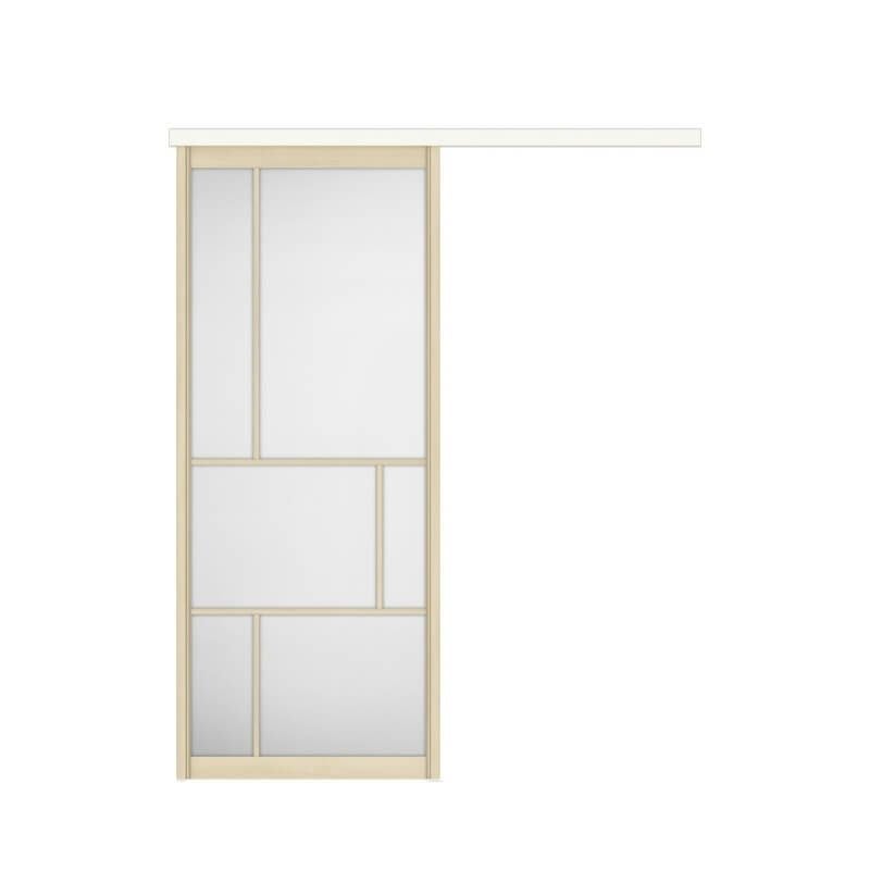 【オーダーサイズ 】室内引戸 アウトセット方式 リクシル ラシッサD キナリモダン 片引戸標準タイプ AKAK-LZE  W1092～1992mm×Ｈ1757～2425mm DIY