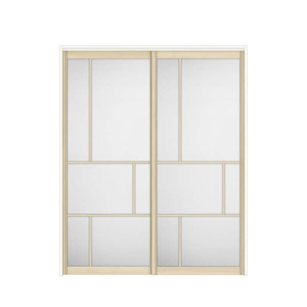 【オーダーサイズ 】可動間仕切り 引戸上吊 リクシル ラシッサD キナリモダン 引違い戸 2枚建 AKMHH-LZE ノンケーシング枠 W1092～1992mm×H1750～2425mm DIY