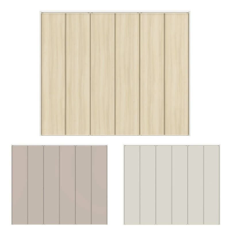 【オーダーサイズ 】クローゼット扉 ドア 6枚折れ戸 ラシッサD キナリモダン レールタイプ LAD ケーシング付枠 W1845～2746×H2024～2425mm 特注折戸 交換 DIY