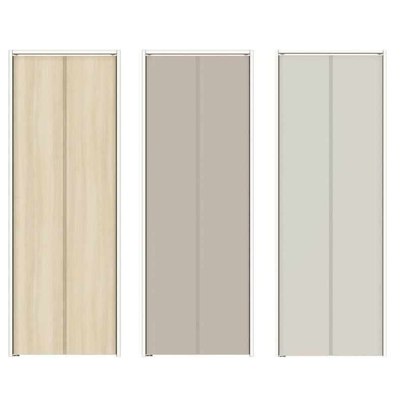 【オーダーサイズ 】クローゼット扉 ドア 2枚折れ戸 ラシッサD キナリモダン ノンレール LAD ケーシング付枠 W542～942×H1545～2023mm 特注折戸 交換 DIY