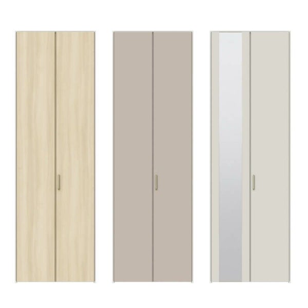 【オーダーサイズ 】クローゼット扉 ドア 2枚折れ戸 ラシッサD キナリモダン すっきりタイプ LAA ノンケーシング枠 W517～917×H1518～2425mm ミラー付/無 DIY