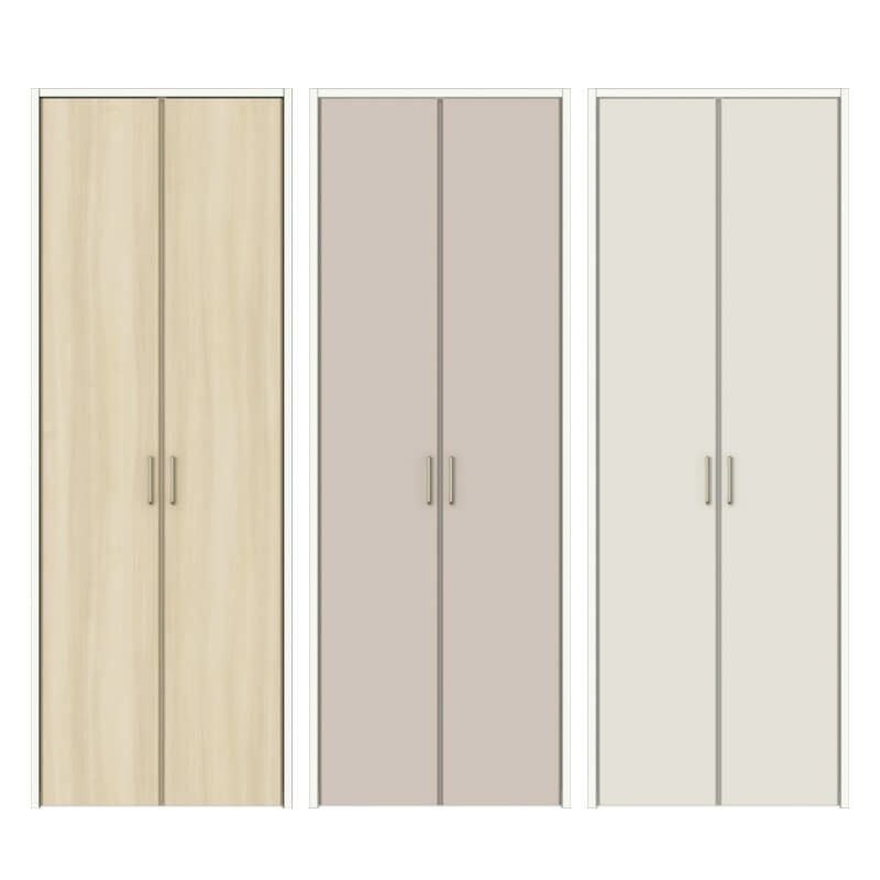 【オーダーサイズ 】クローゼット扉 ドア 両開き戸 ラシッサD キナリモダン LAA ケーシング付枠 標準タイプ W553～953mm×H2024～2430mm DIY