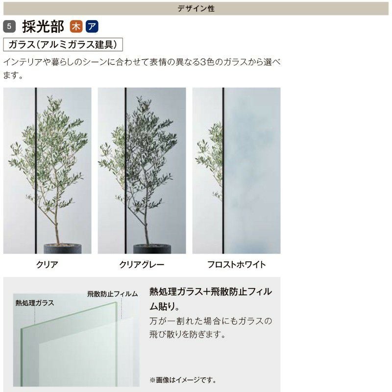 室内ドア 標準ドア ライン枠 2方枠 RZA ラフィス アルミガラス 06524