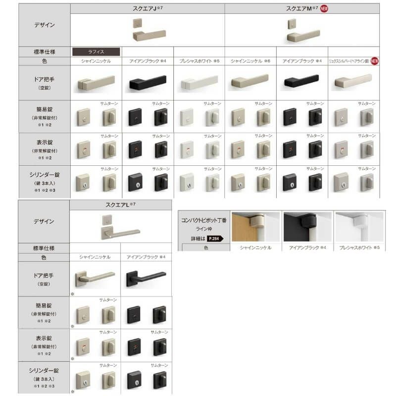 室内ドア 標準ドア ライン枠 3方枠 RAA ラフィス 05524/0624/06524