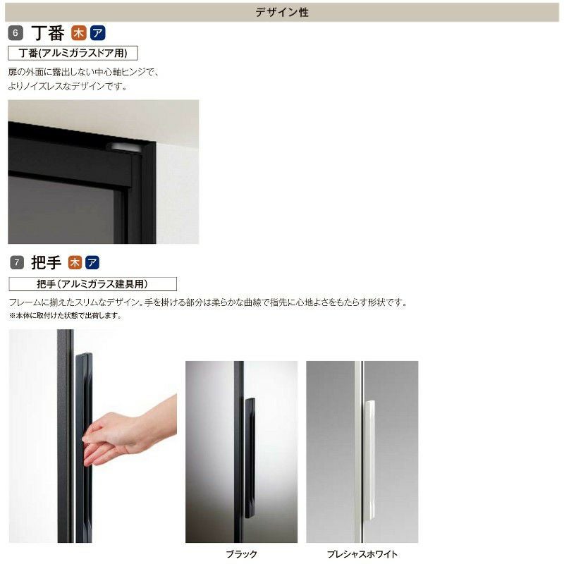 室内ドア 標準ドア ライン枠 3方枠 ラフィス RZA アルミガラス 06524/0724/0824 20000 リクシル LIXIL Raffis 建具 交換 リフォーム DIY 9枚目