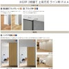 室内引戸 片引戸 2枚建 上吊方式 ライン枠 ラフィス RAA  2424 リクシル LIXIL Raffis 建具 リフォーム 8枚目