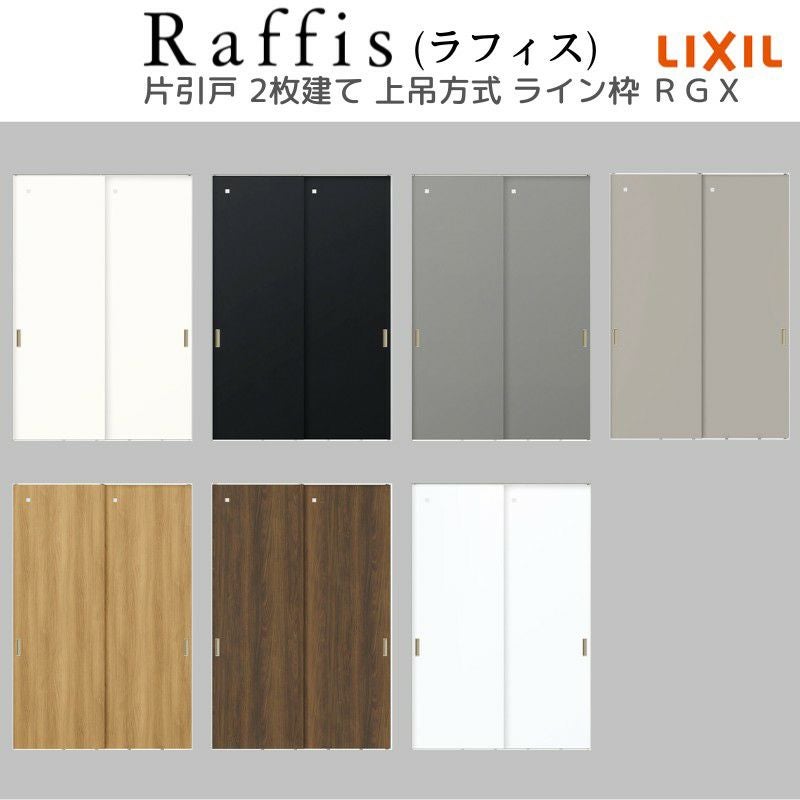 室内引戸 片引戸 2枚建 上吊方式 ライン枠 RGX ラフィス アクリル系