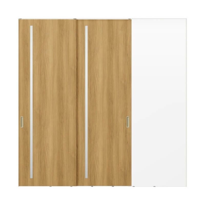 室内引戸 片引戸 3枚建 上吊方式 ライン枠 RAA ラフィス 3224 リクシル