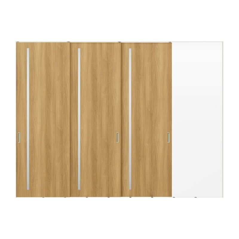 室内引戸 片引戸 3枚建 上吊方式 ライン枠 ラフィス RGV アクリル系パネル 3224 リクシル LIXIL Raffis 建具 リフォーム