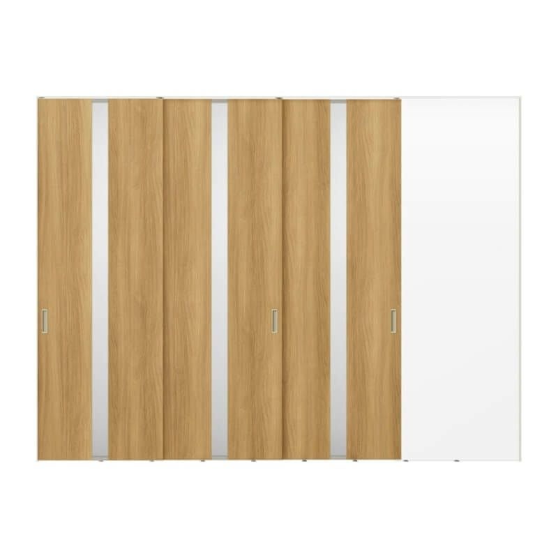 室内引戸 片引戸 3枚建 上吊方式 ライン枠 ラフィス RGW アクリル系パネル 3224 リクシル LIXIL Raffis 建具 リフォーム