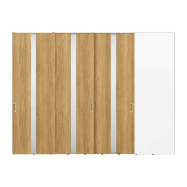 室内引戸 片引戸 3枚建 上吊方式 ライン枠 ラフィス RGW アクリル系パネル 3224 リクシル LIXIL Raffis 建具 リフォーム