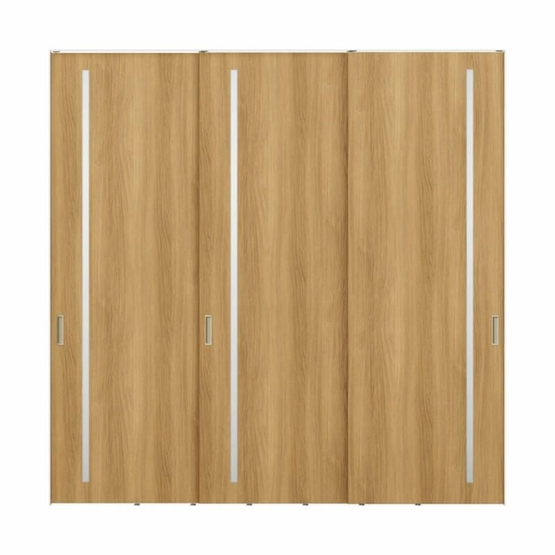 室内引戸 引違い戸3枚建 上吊方式 ライン枠 ラフィス RGV アクリル系パネル 2424 リクシル LIXIL Raffis 建具 交換 リフォーム DIY