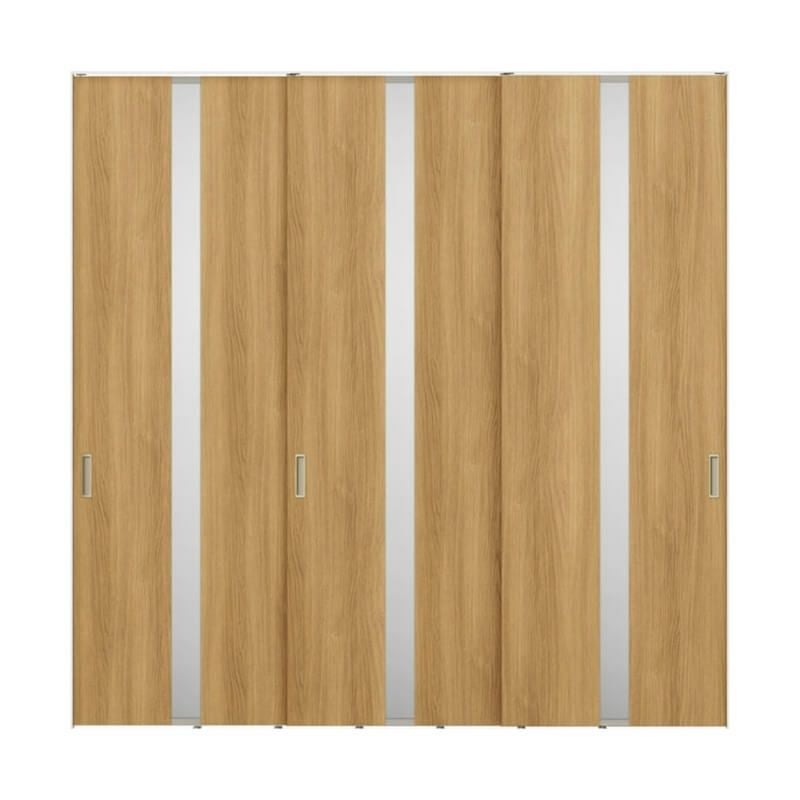 室内引戸 引違い戸3枚建 上吊方式 ライン枠 ラフィス RGW アクリル系パネル 2424 リクシル LIXIL Raffis 建具 交換 リフォーム DIY