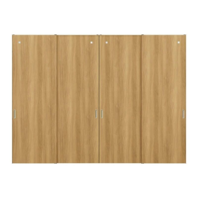 室内引戸 引違い戸4枚建 上吊方式 ライン枠 ラフィス RGX アクリル系パネル 3224 リクシル LIXIL Raffis 建具 交換 リフォーム DIY