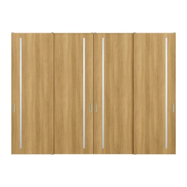 室内引戸 引違い戸4枚建 上吊方式 ライン枠 ラフィス RGV アクリル系パネル 3224 リクシル LIXIL Raffis 建具 交換 リフォーム DIY