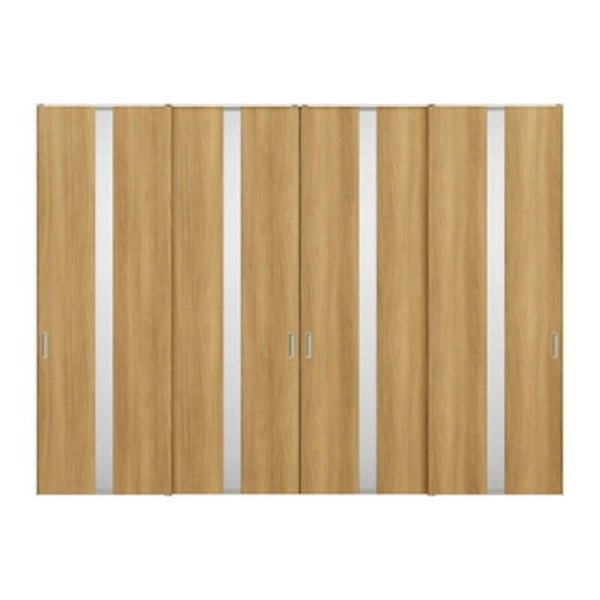 室内引戸 引違い戸4枚建 上吊方式 ライン枠 ラフィス RGW アクリル系パネル 3224 リクシル LIXIL Raffis 建具 交換 リフォーム DIY