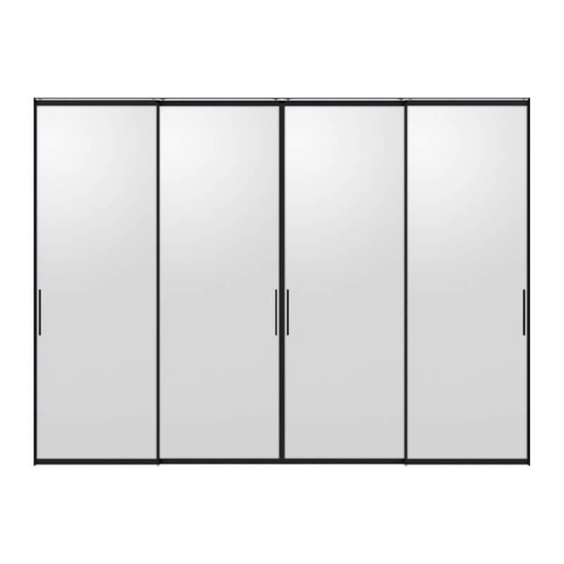 室内引戸 引違い戸4枚建 上吊方式 ライン枠 ラフィス RZA アルミガラス 3224 リクシル LIXIL Raffis 建具 交換 リフォーム DIY