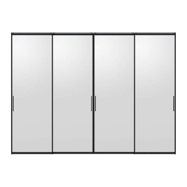 室内引戸 引違い戸4枚建 上吊方式 ライン枠 ラフィス RZA アルミガラス 3224 リクシル LIXIL Raffis 建具 交換 リフォーム DIY