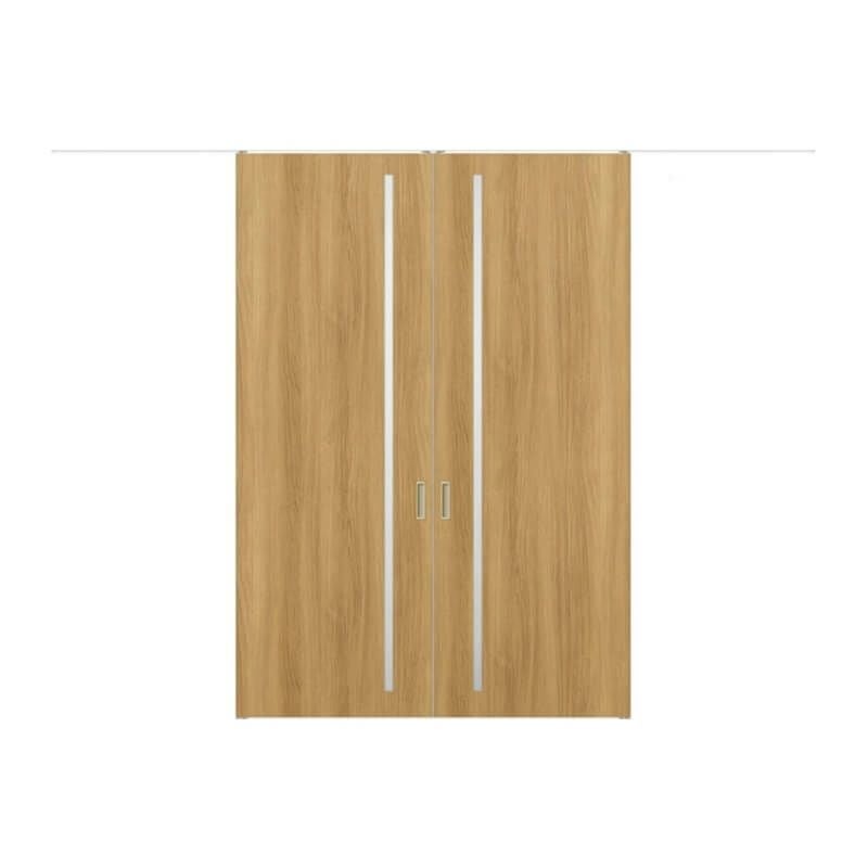 室内引戸 引分け戸 天井埋込方式 ライン枠 ラフィス RGV アクリル系パネル 3224 リクシル LIXIL Raffis 建具 交換 リフォーム DIY