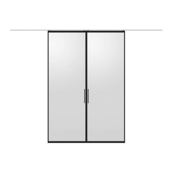 室内引戸 引分け戸 天井埋込方式 ライン枠 ラフィス RZA アルミガラス 3224 リクシル LIXIL Raffis 建具 交換 リフォーム DIY