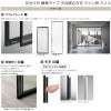 室内引戸 引分け戸 天井埋込方式 ライン枠 ラフィス RZA アルミガラス 3224 リクシル LIXIL Raffis 建具 交換 リフォーム DIY 7枚目