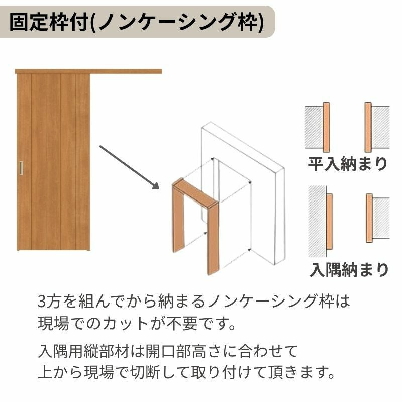 固定枠付】 LIXIL 室内引戸 片引戸 アウトセット方式 ノンケーシング枠