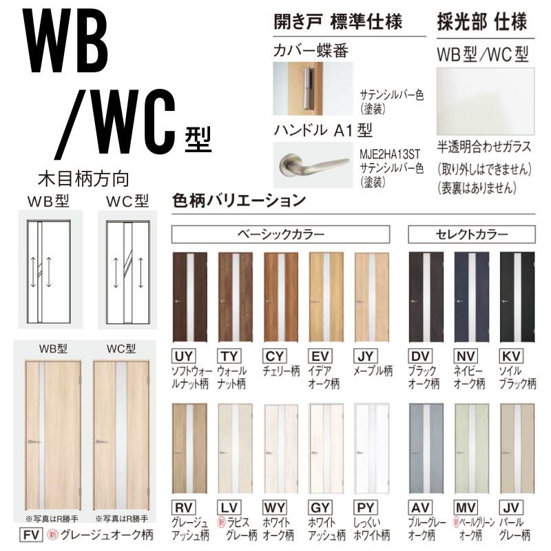 パナソニック ベリティス 片開きドア 採光タイプ WC型 スタンダード