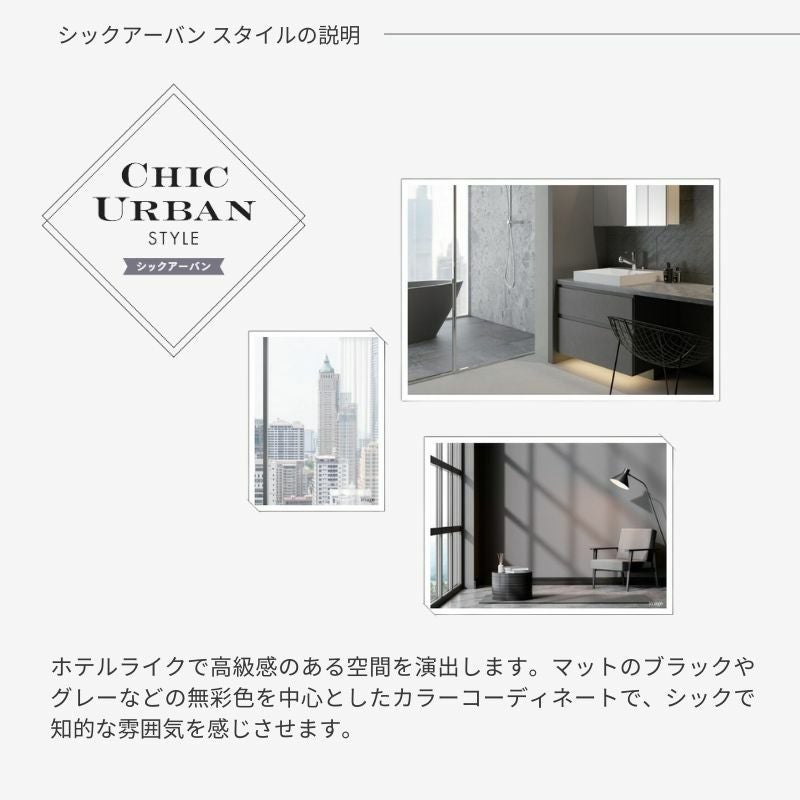 洗面化粧台 スマートサニタリー Plan CU-01L/R W2100×D530×H1900mm