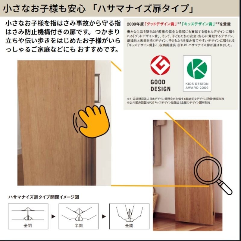パナソニック ベリティス クローゼットドア 折れ戸 4枚 PS型