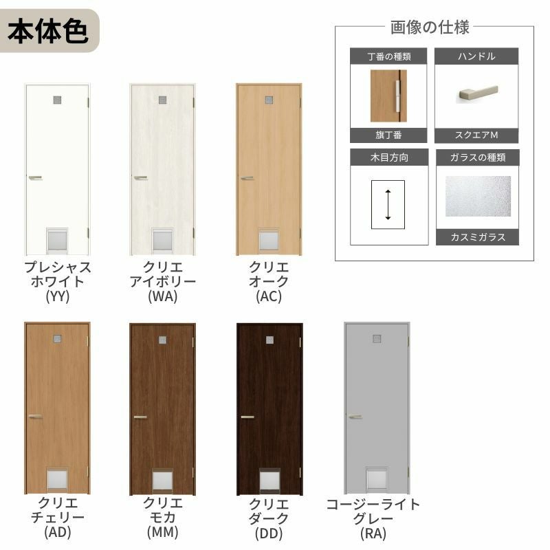 LIXIL ペットドア ラシッサS ノンケーシング枠 LYH 片開き 旗丁番仕様