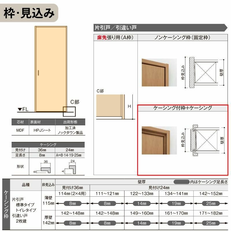 オーダーサイズ LIXIL アルミタイプ 室内引戸 上吊方式 引違い戸 2枚建