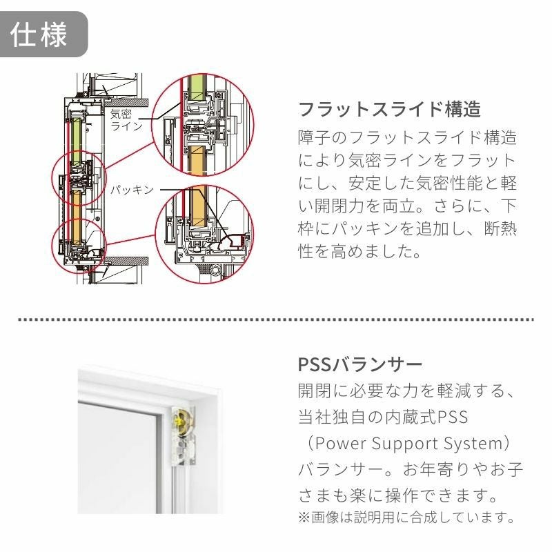 値下げ！　アメリカンスライド二重窓X3セット サーモスII-H 上げ下げ窓FS(フラットスライド) 06913 サーモス2-H W730