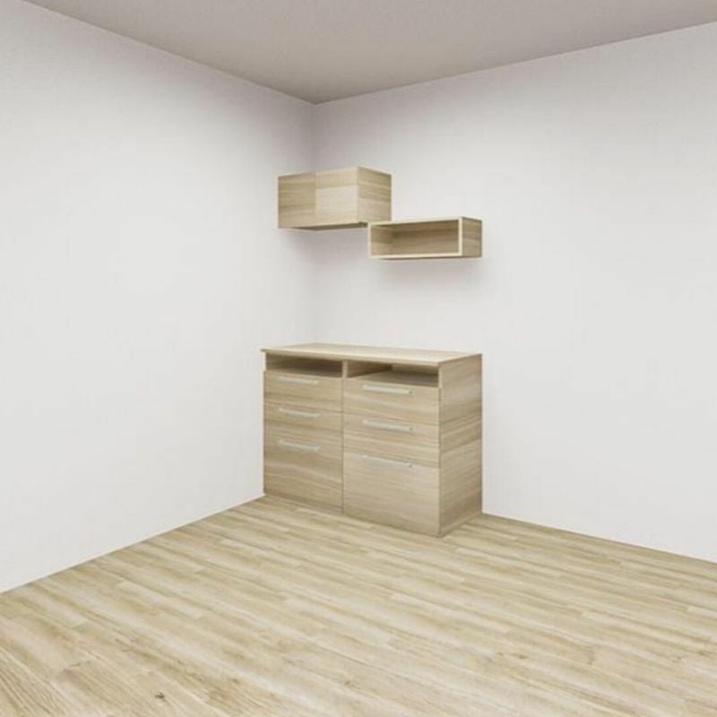 納期遅延】 カップボード カグタス収納 間口225cm(75+75+75cm) フロア