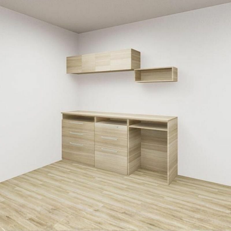 カップボード(4月14日に処分します) 納期遅延】 カップボード カグタス収納 間口195cm(75+60+60cm) フロア