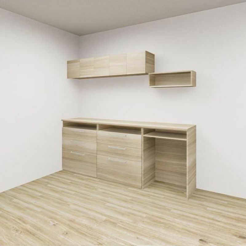 納期遅延】 カップボード カグタス収納 間口210cm(90+60+60cm) フロア