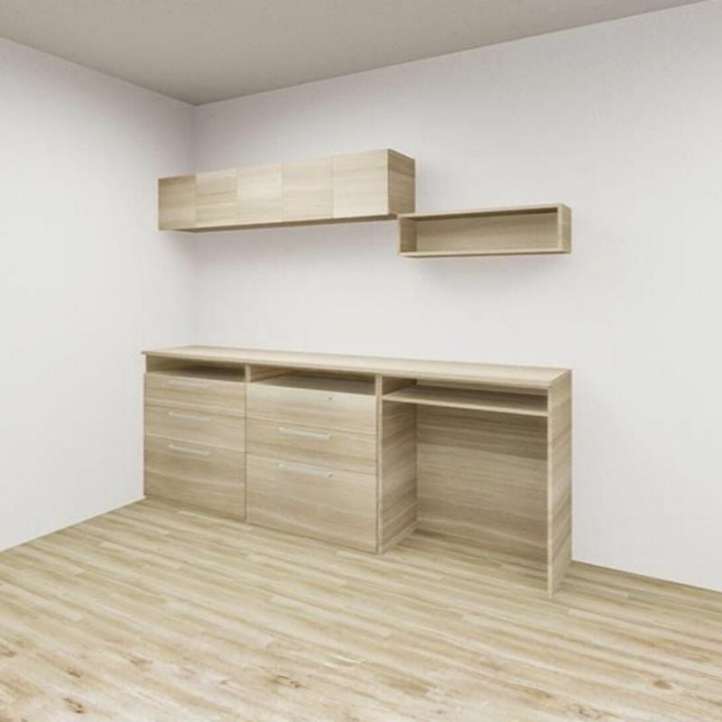納期遅延】 カップボード カグタス収納 間口225cm(75+75+75cm) フロア